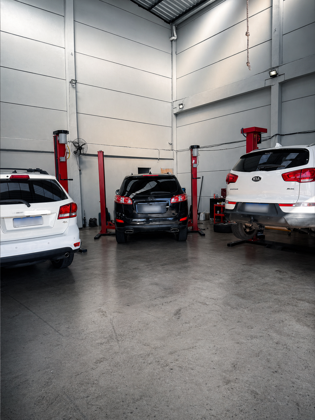 Equipamentos profissionais da Dioy Car Shop